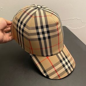BURBERRY VINTAGE CHECK CAP(Large)